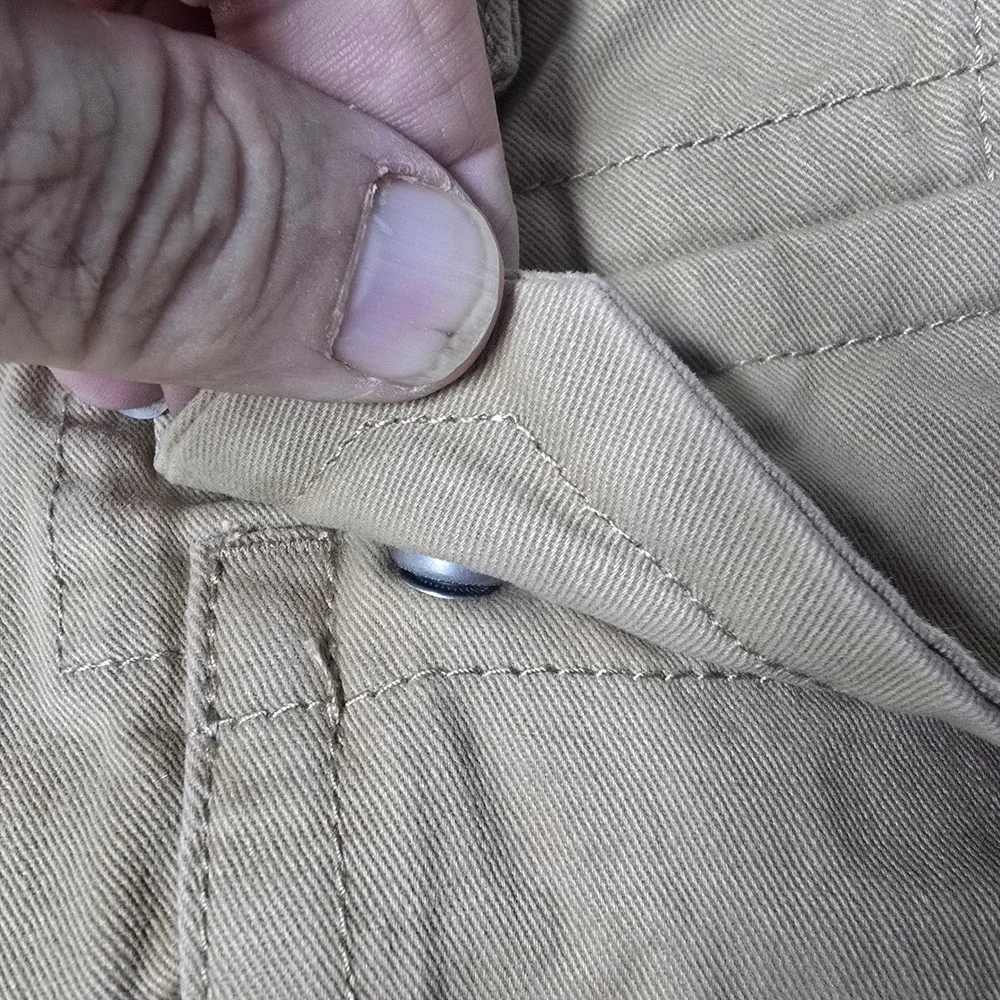 True Religion Mens Tan Khaki Cargo Shorts Horseshoe Stitching Size 36 ( Fits 38)